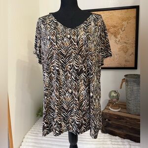 Shannon Ford v neck top size 3X